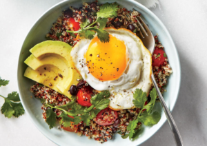 Avocado with quinoa
