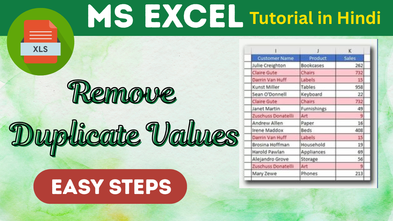 Remove duplicate Value