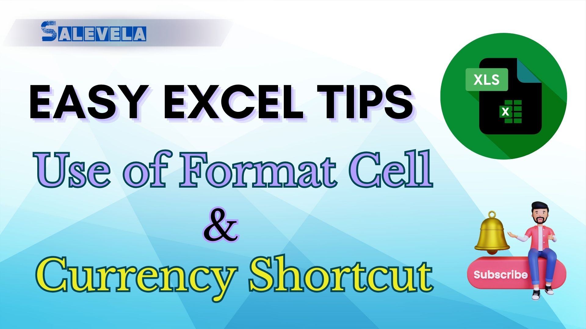 Easy excel tips use of format cell & Currency shortcut