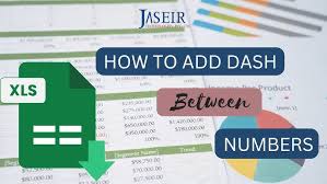 add dash between numbers in Excel